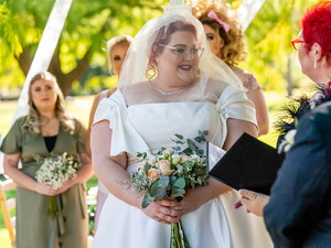 Preview of Beautiful Pea Green Boat Wedding Company Celebrant